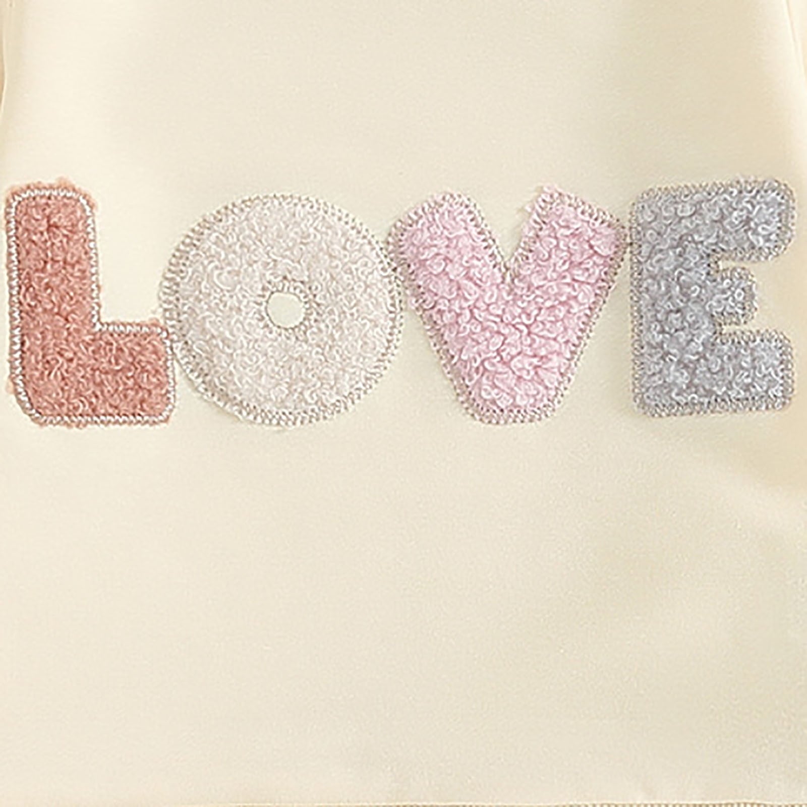 BLVB Toddler Baby Girl Valentines Day Outfit Love Heart Embroidered Long Sleeve Sweatshirt and Pant Sets Newborn Infant 2 PCS Clothes